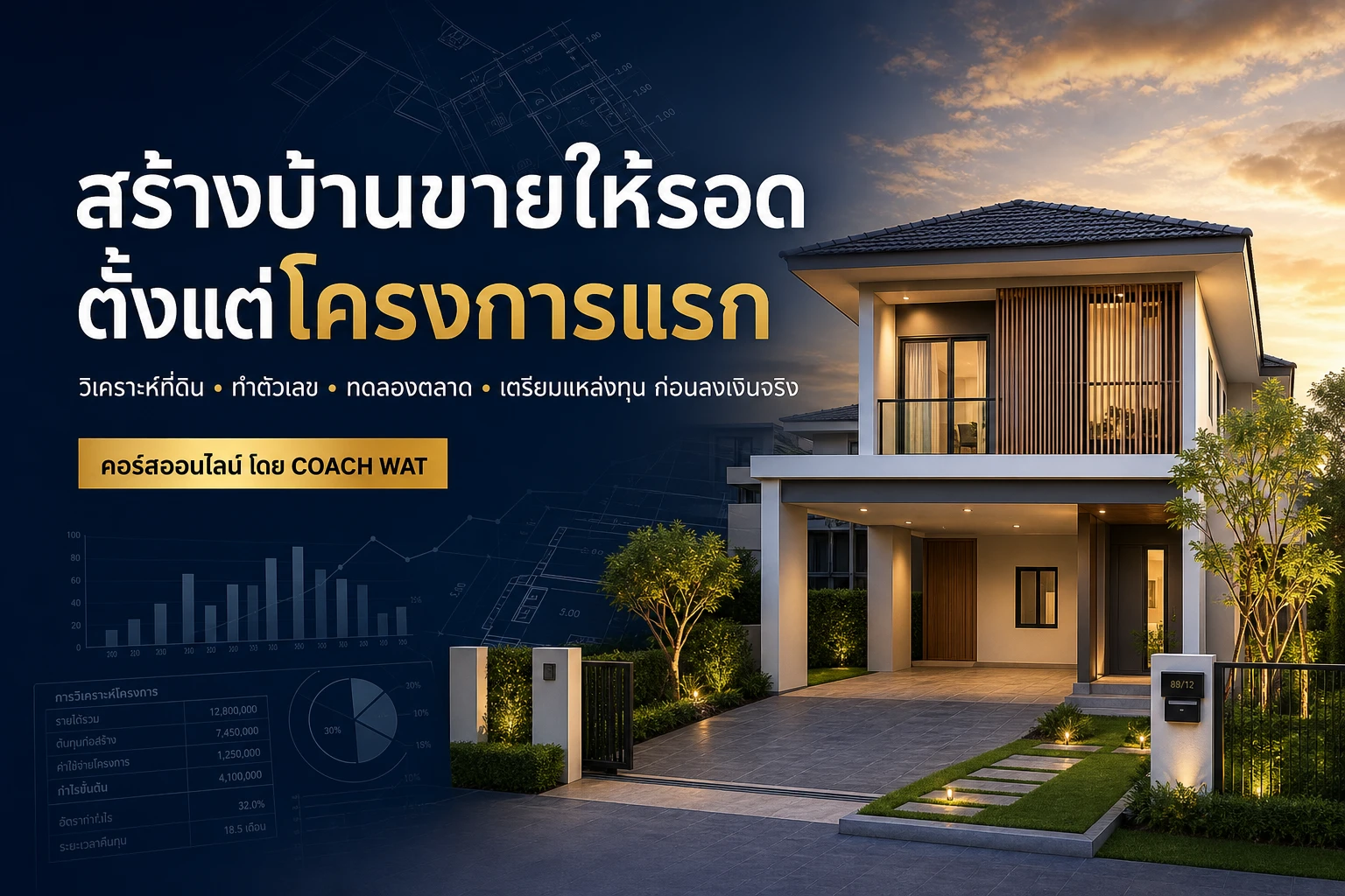 สร้างบ้านขายให้รอด ตั้งแต่โครงการแรก หนังสือ 193 หน้า พร้อม USB วิดีโอการสอน เรียนรู้ด้วยตัวเองที่บ้าน